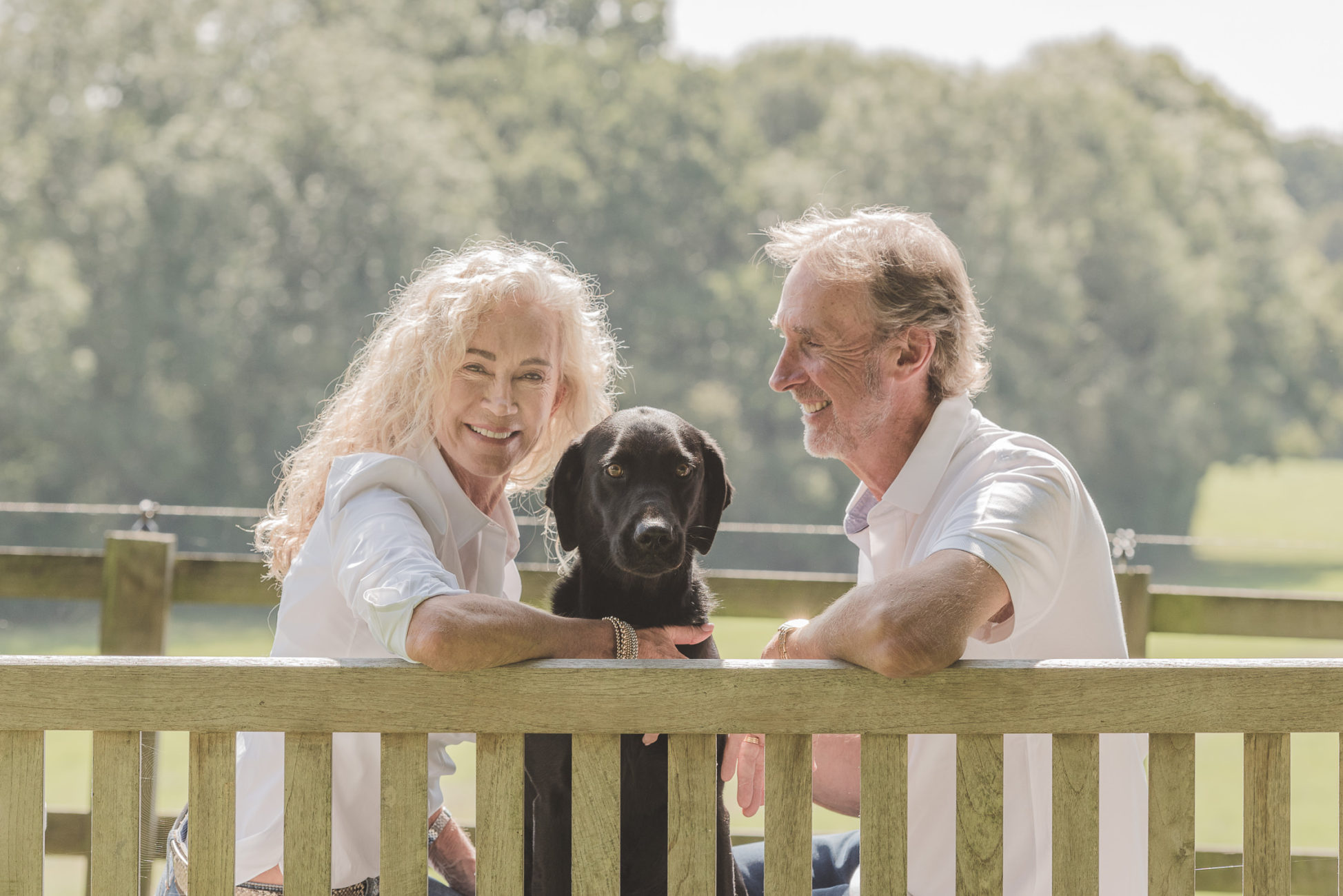 Grandparents and their dog